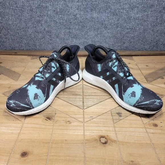 🔥 Adidas Parley x Speedfactory AM4 Black Blue Spirit Mens Shoes FV8177 Size 8.5