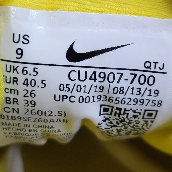 🔥 Nike Air Vapormax Plus Sunshine Yellow Womens 9 Running Shoes CU4907 700
