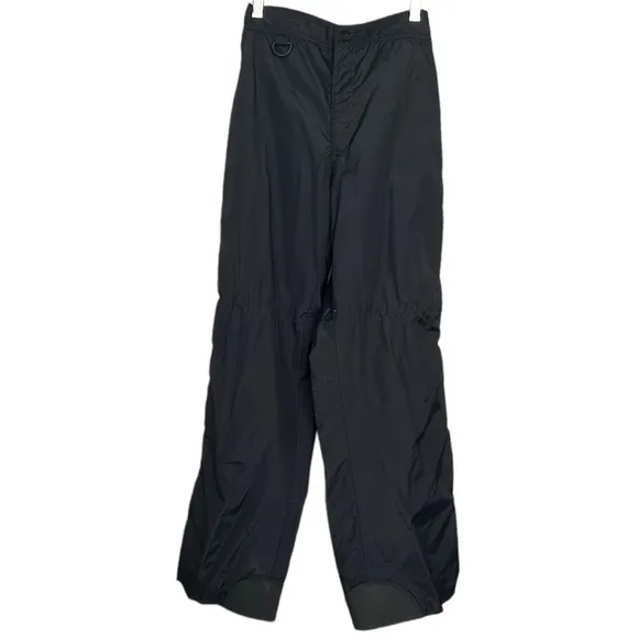 ⭐️ Raewiks lightweight waterproof ski pants rare Vintage black zip legs S