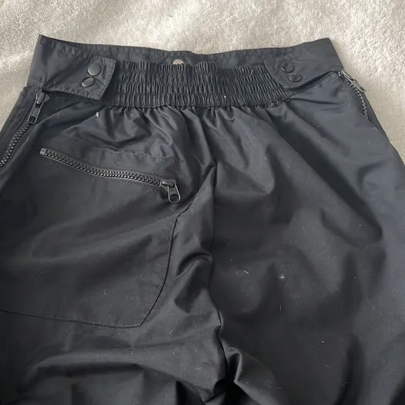 ⭐️ Raewiks lightweight waterproof ski pants rare Vintage black zip legs S