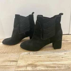 ⭐️ REBECCA MINKOFF Suede Heeled Boot Jodhpur Ankle Bootie