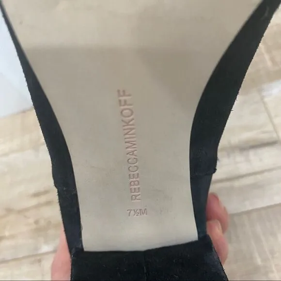 ⭐️ REBECCA MINKOFF Suede Heeled Boot Jodhpur Ankle Bootie