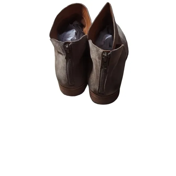 10 Kork-Ease tan suede booties