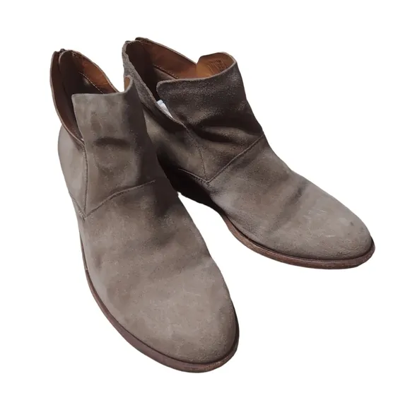 10 Kork-Ease tan suede booties