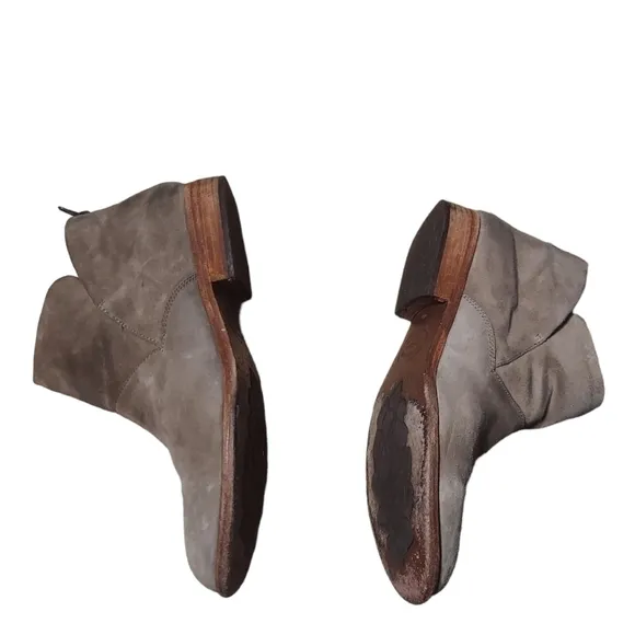 10 Kork-Ease tan suede booties