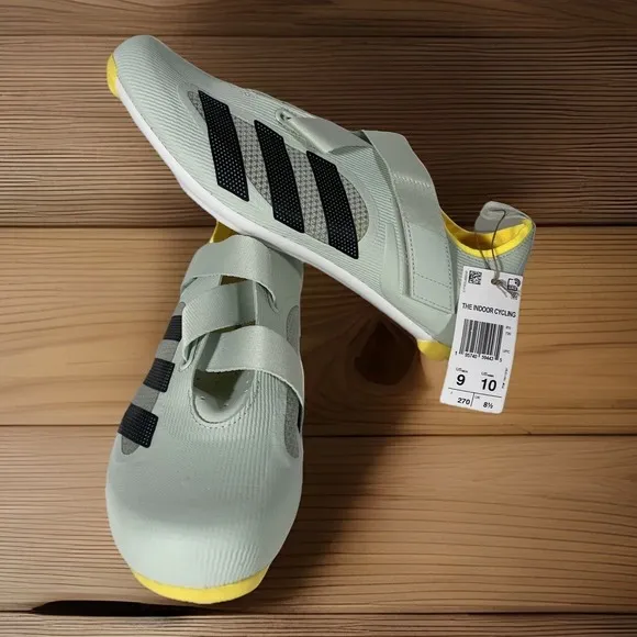 ($150) Adidas The Indoor Cycling Shoe Mens 9 / Womens 10 Green Yellow GX1668