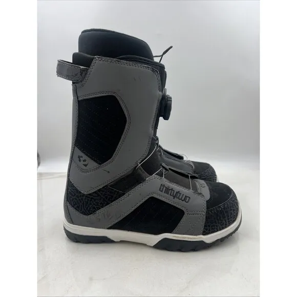 32 Thirty Two Ski Boots Mens Sz 10.5 Black Gray Snowboard STW Boa