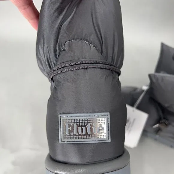 $342 Flufie Pillow Boots Womens 6 Metallic Goose Down Apres Ski Spacecore Snow