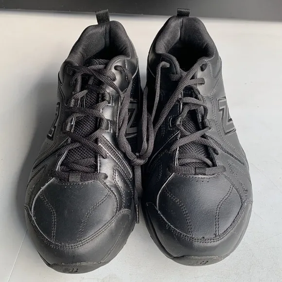 375 New Balance Slip Resistant Black Leather Shoes Men’s Size 10.5‎