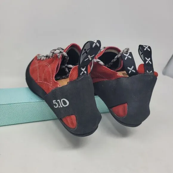 5.10 FIVE TEN COYOTE RED CLIMBING SHOES C4 STEALTH Rubber Made in USA MEN'S 11.5