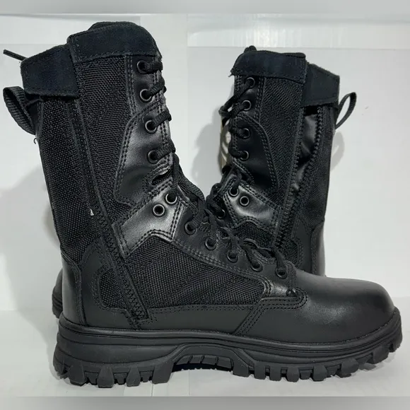 5.11 Tactical EVO 8'' Waterproof Side-Zip Tactical Boots, Black Men’s Size 6