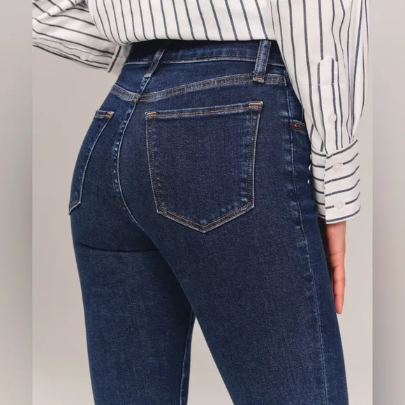 Abercrombie &amp; Fitch High Rise Super Skinny Ankle Jean
