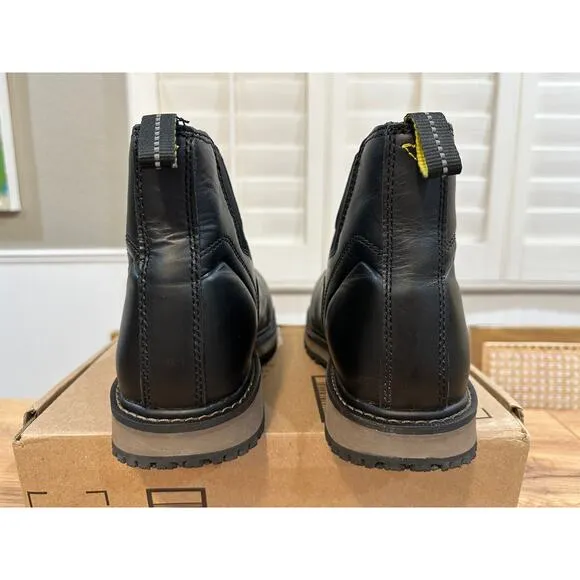 Ace Men's Black Work Boots Firebrand Size 9 Lightly Worn Slip Resistant Soft Toe