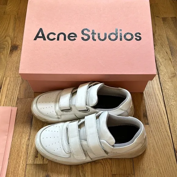 ACNE STUDIOS Velcro Sneaker Shoe White