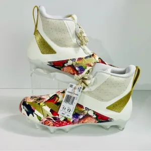 Adidas Adizero Chaos Speed Coronation White Gold Metallic Football Cleat Size 11
