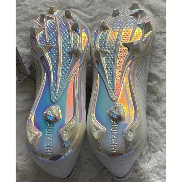 Adidas Adizero Electric Speed Juice Football Cleats White IE4413 Men's Size 12