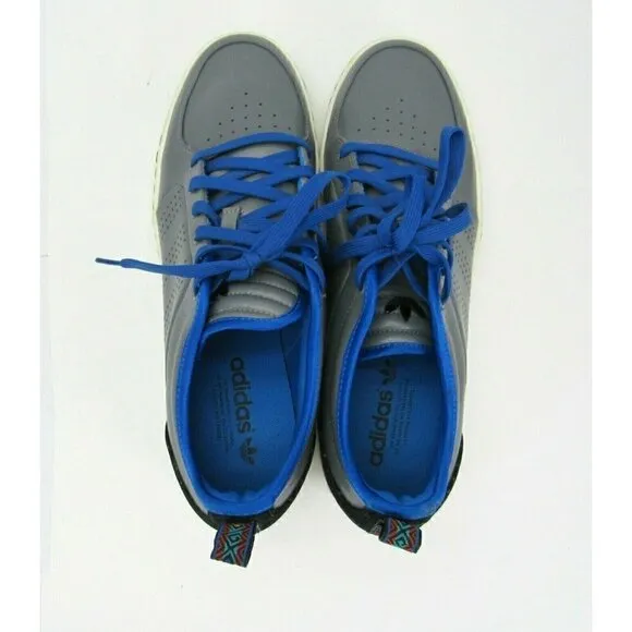 Adidas AR-D1 Low Top Shoes Men's Size 12 Leather‎ Lace Up Gray Blue Skate Casual