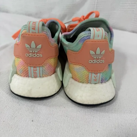 Adidas Boost NMD Sherbet Sneakers Womens Size 8.5 Easter Tie Dye Limited Edition