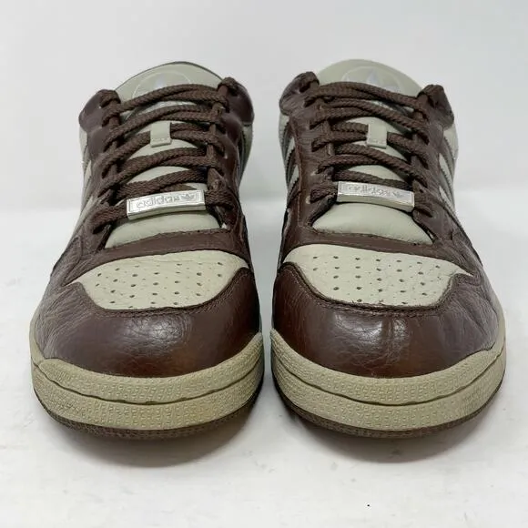 Adidas Brown Tan Leather Comptown ST Skate Shoes Mens Size 10.5
