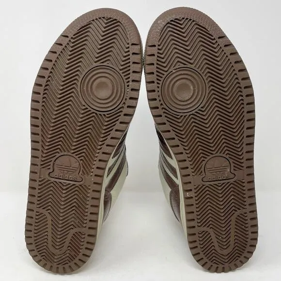Adidas Brown Tan Leather Comptown ST Skate Shoes Mens Size 10.5