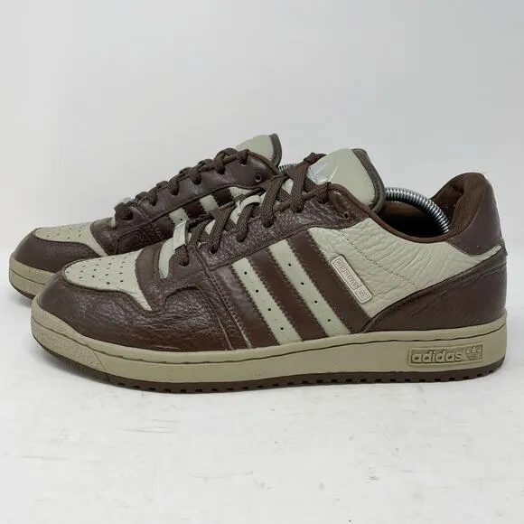 Adidas Brown Tan Leather Comptown ST Skate Shoes Mens Size 10.5
