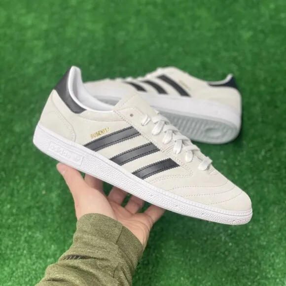Adidas Busenitz Vintage Mens Suede Skate Shoes White IE3102 NEW Size 8.5