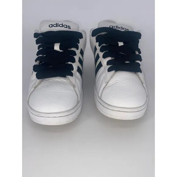 Adidas Campus SK Men's Size 8.5 Skate Shoes White Black Leather Sneakers