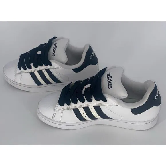 Adidas Campus SK Men's Size 8.5 Skate Shoes White Black Leather Sneakers