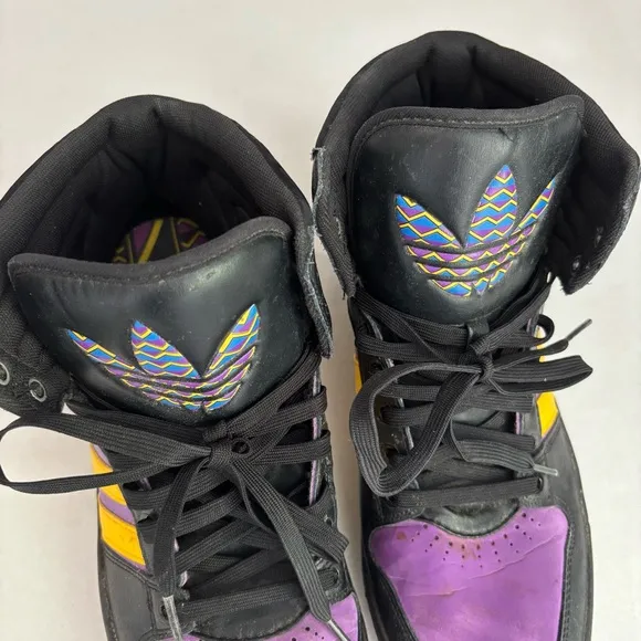 Adidas Court Attitude Mens Basketball Shoes Size 13 Athletic High Top Sneakers