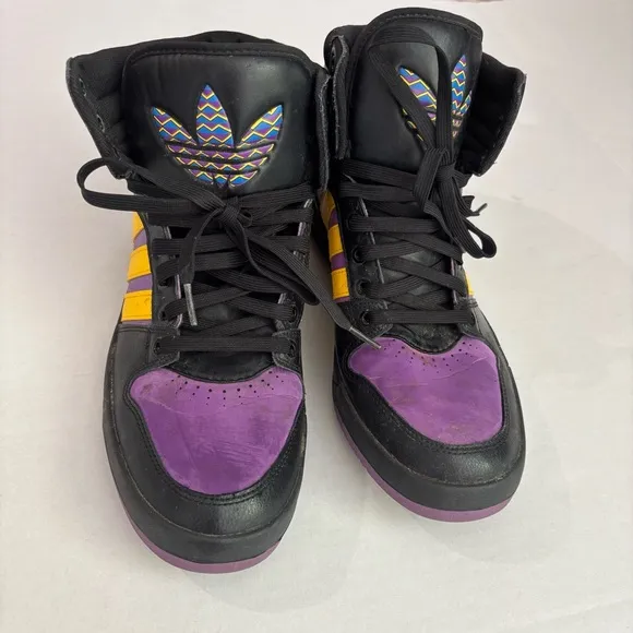 Adidas Court Attitude Mens Basketball Shoes Size 13 Athletic High Top Sneakers