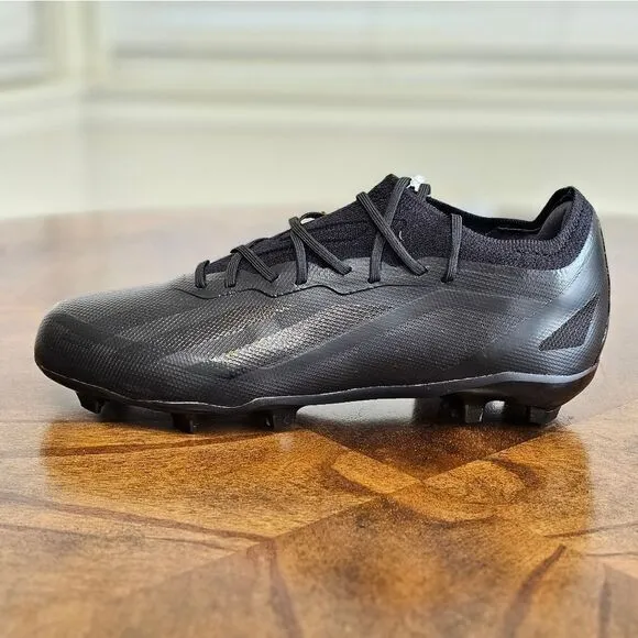 Adidas Crazyfast.1 FG Soccer Shoes Cleats Boys 5Y Triple Black Messi IE6636 New