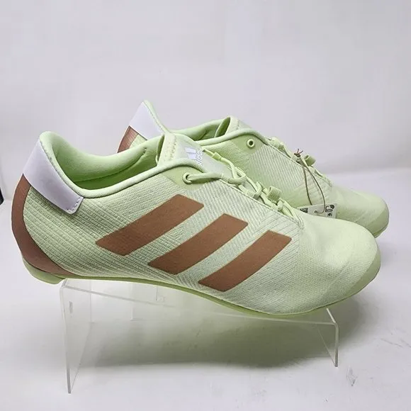 Adidas Cycling Shoes Mens 10 Pulse Green Copper The Road Logo 3 Stripes Lace Up