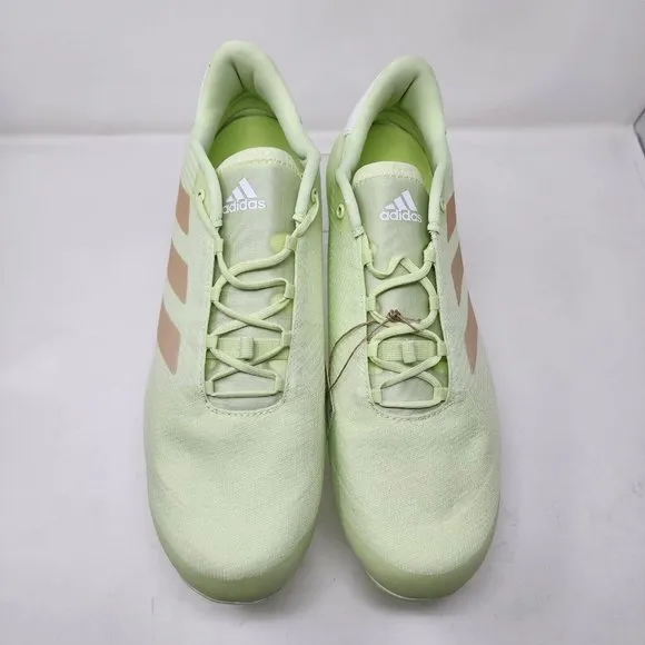 Adidas Cycling Shoes Mens 10 Pulse Green Copper The Road Logo 3 Stripes Lace Up