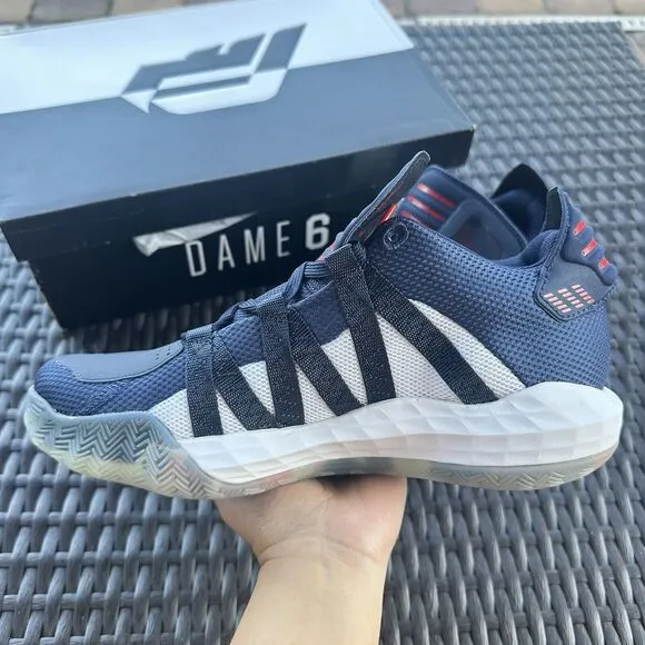 Adidas Dame 6 GCA Team USA Men's Basketball Shoes FY0871 Size 7.5
