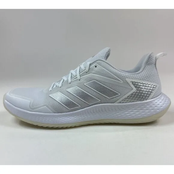 Adidas Defiant Speed Womens 11 White Silver Tennis Shoes Sneakers Low ID1510