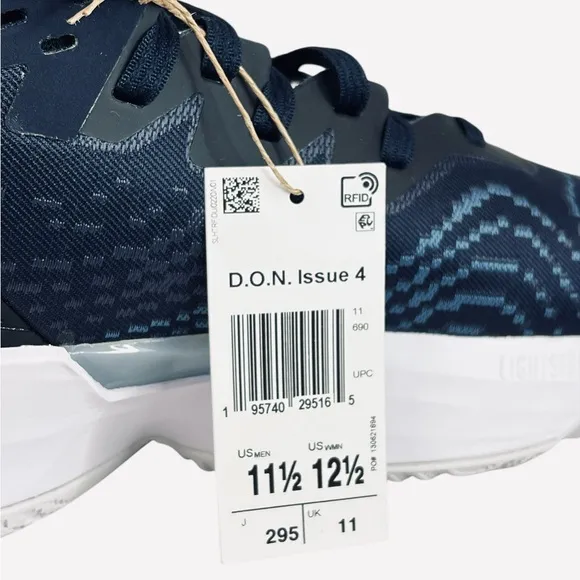 Adidas D.O.N. Mitchell Issue 4 Navy Basketball Shoes GY6506 Men's Size 11.5