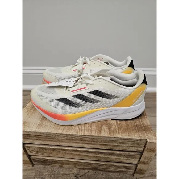 Adidas Duramo Speed Mens Sneakers Running Shoes Size 11.5 Color Ivory Solar Red