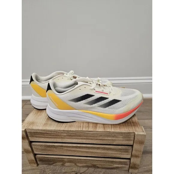 Adidas Duramo Speed Mens Sneakers Running Shoes Size 11.5 Color Ivory Solar Red