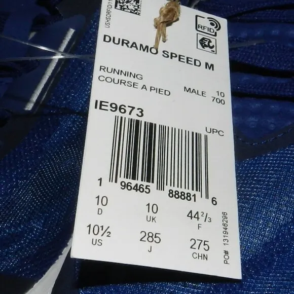 ADIDAS DURAMO SPEED VICTORY BLUE CLOUD WHITE BRIGHT ROYALNWT/ 🆕🏃‍♀️‍💨⚡🚚