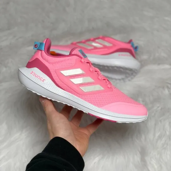 Adidas EQ21 Run 2.0 Low GS Athletic Shoes Pink White HR1836 NEW Sz 7 / WMNS 8.5