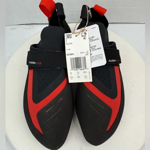 ADIDAS Five Ten Aleon Climbing Shoes Mens Black Red BC0861 Size 11 NEW Stealth