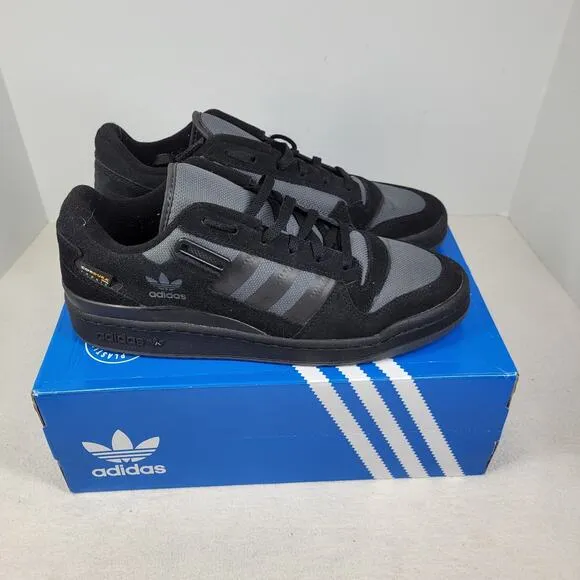 Adidas Forum Low x Cordura Shoes Mens Sz 11.5 Black Grey Athletic Sneakers Skate
