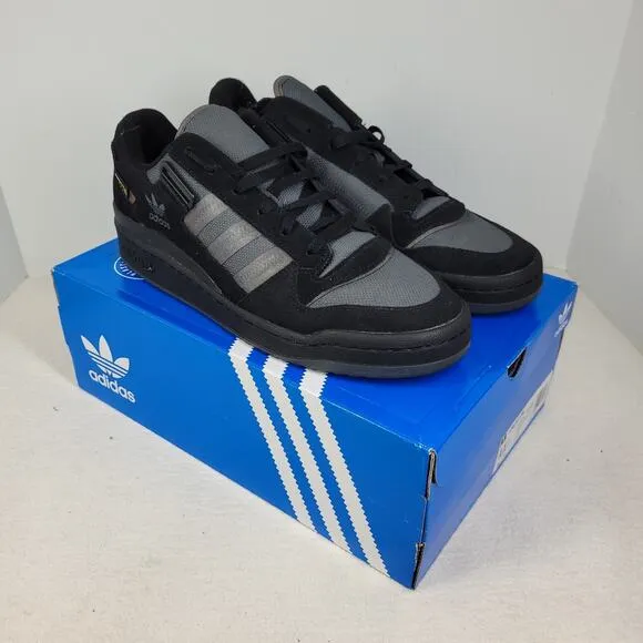 Adidas Forum Low x Cordura Shoes Mens Sz 11.5 Black Grey Athletic Sneakers Skate