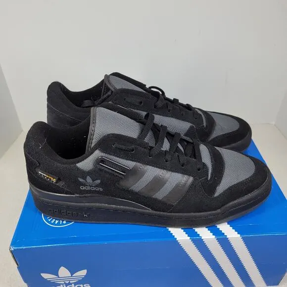 Adidas Forum Low x Cordura Shoes Mens Sz 11.5 Black Grey Athletic Sneakers Skate