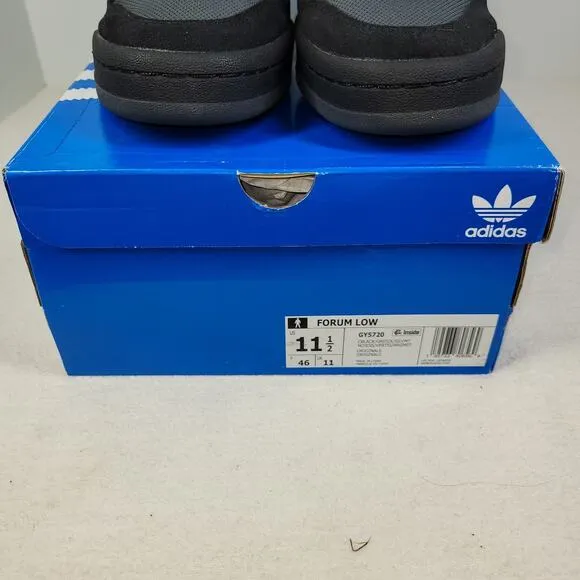 Adidas Forum Low x Cordura Shoes Mens Sz 11.5 Black Grey Athletic Sneakers Skate