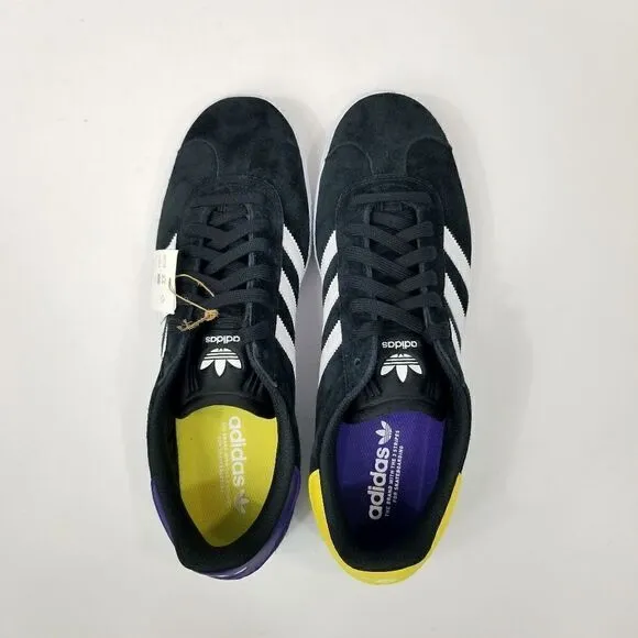 Adidas Gazelle ADV &quot;Advance&quot; Low Top Black Suede Sneakers. Men's Size: 12.5