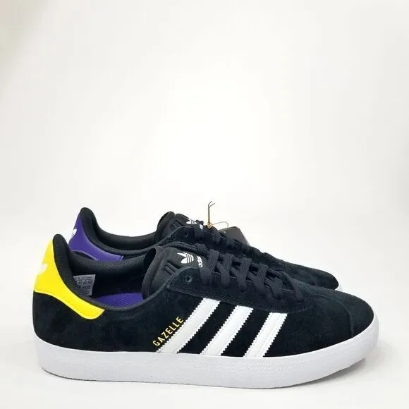 Adidas Gazelle ADV &quot;Advance&quot; Low Top Black Suede Sneakers. Men's Size: 12.5