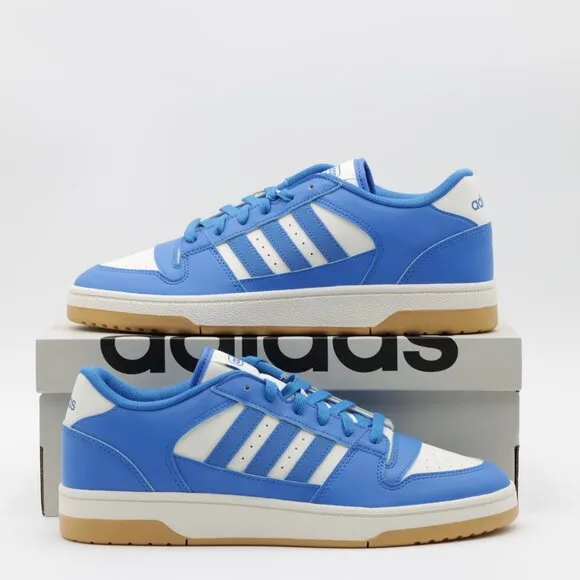 Adidas Mean's Break Start Everyday Comfortable Low Top Shoes Blue Size 10.5