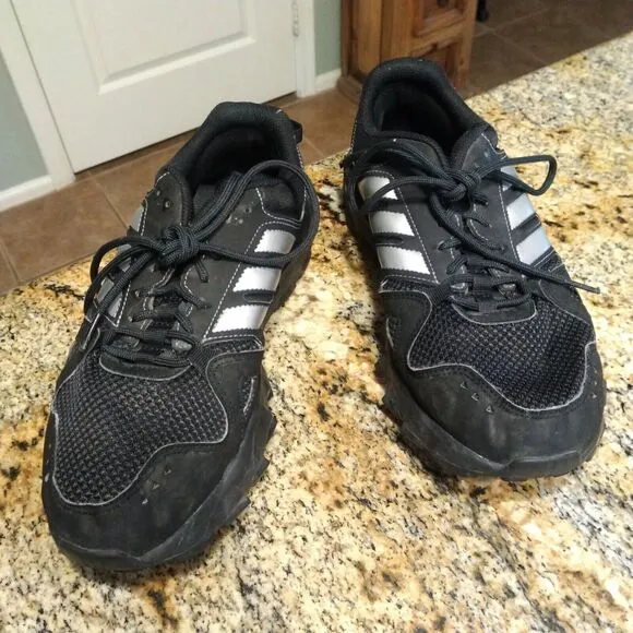 Adidas Men's Cloudfoam Black Trail Running Sneakers Shoes Size 8.5 HWA-1Y3001