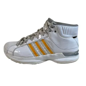 Adidas Mens Pro Model Basketball Shoes White 376768 Mid Top Lace Up 2008 9M